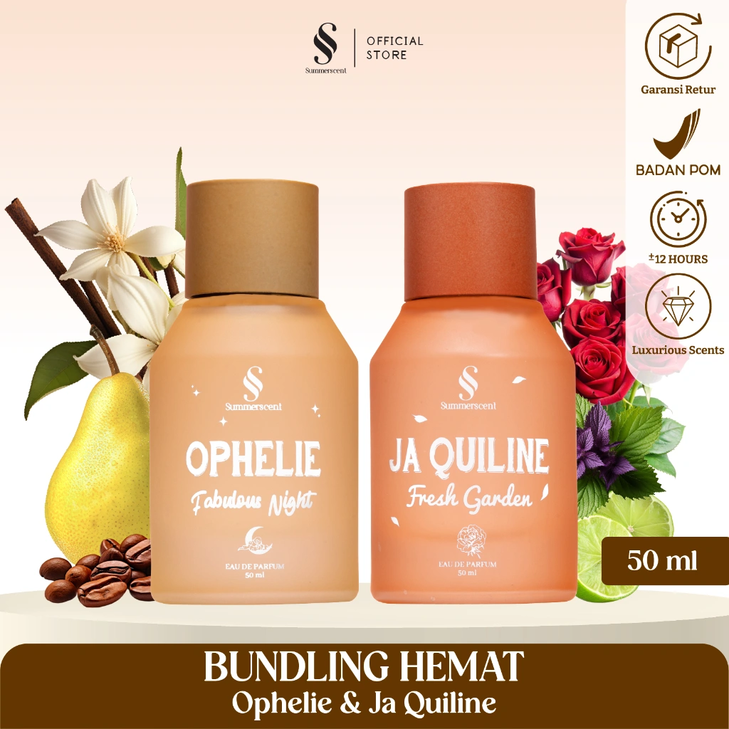 Parfum Summerscent Ophelie Fabulous Night & Ja Quiline Fresh Garden 50ml EDP