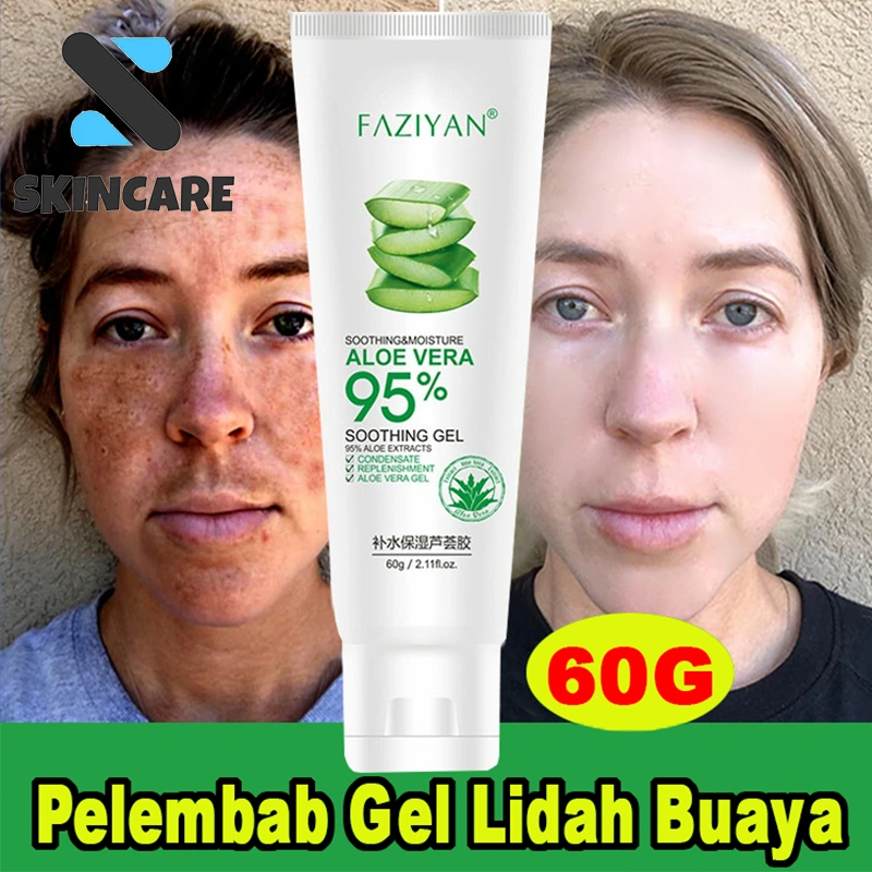 Pelembab gel lidah buaya Memudarkan bekas jerawat Hydrating Moisturizing Aloe Vera Gel Repair Skin