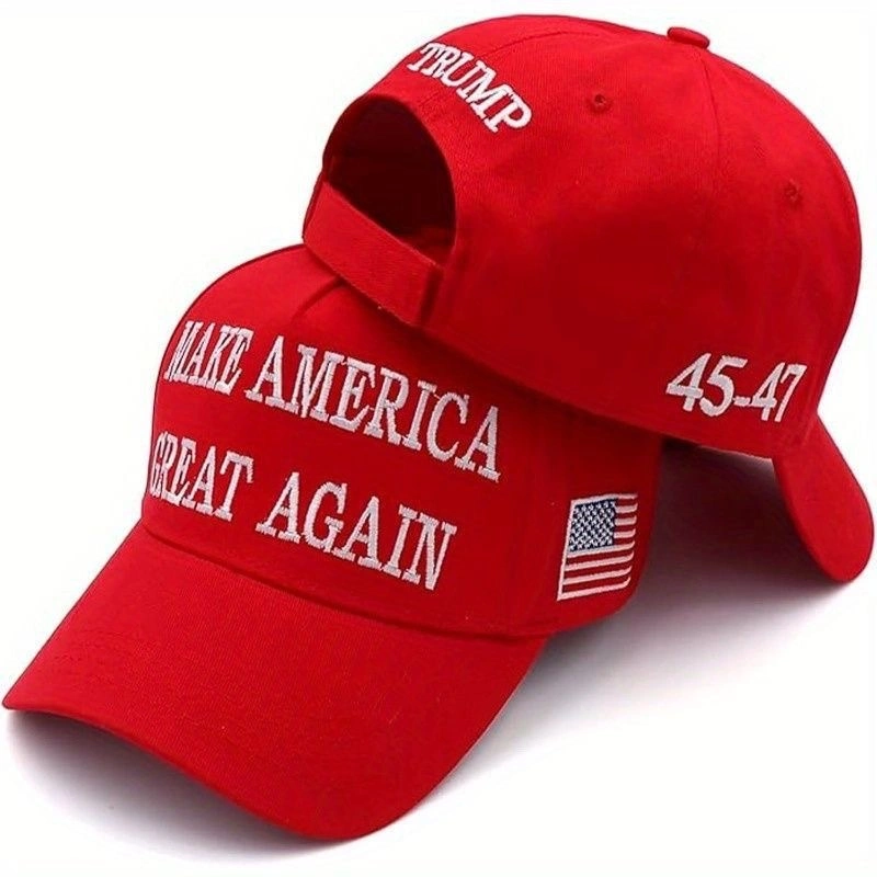 TRUMP Topi Trump Make America Great Again Red / Black All Size Trump Hat Make America Great Again Red USA