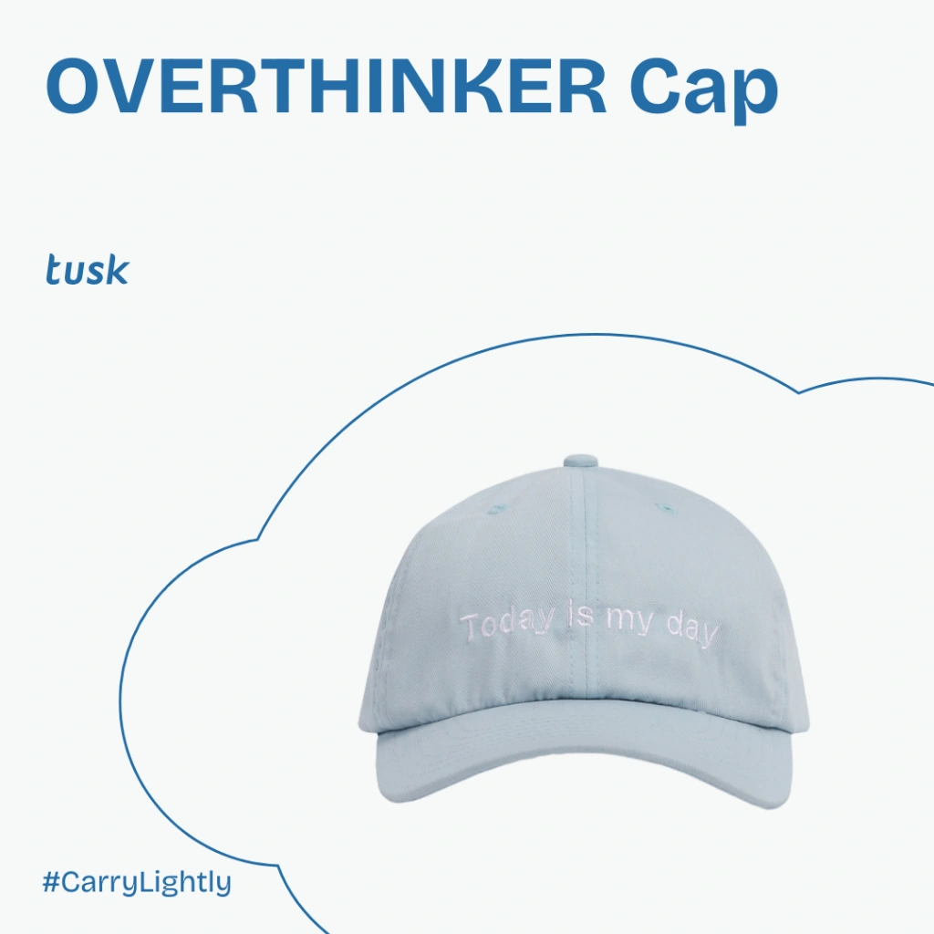 Tusk Topi Wanita Overthinker Aqua Cap Topi Polo Topi Wanita Topi Pria