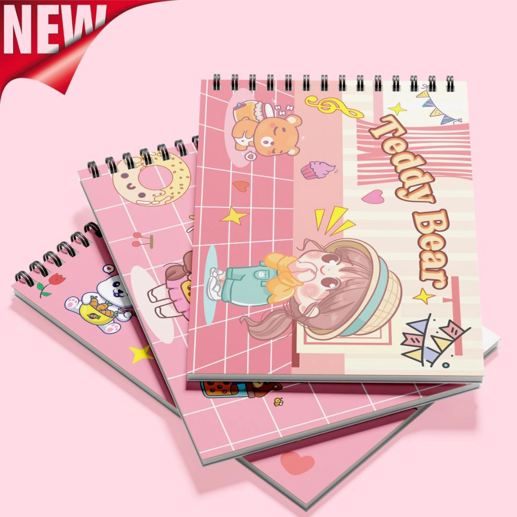 [READY] Buku gambar Anak Sketchbook A4 Drawing Book Cute Jilid spiral Tebal 300gsm isi 30 lembar