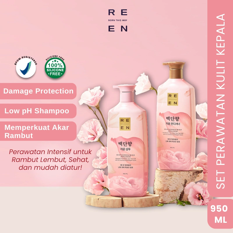 ReEn Jayun Baekdanhyang Set Shampoo & Conditioner 950ml