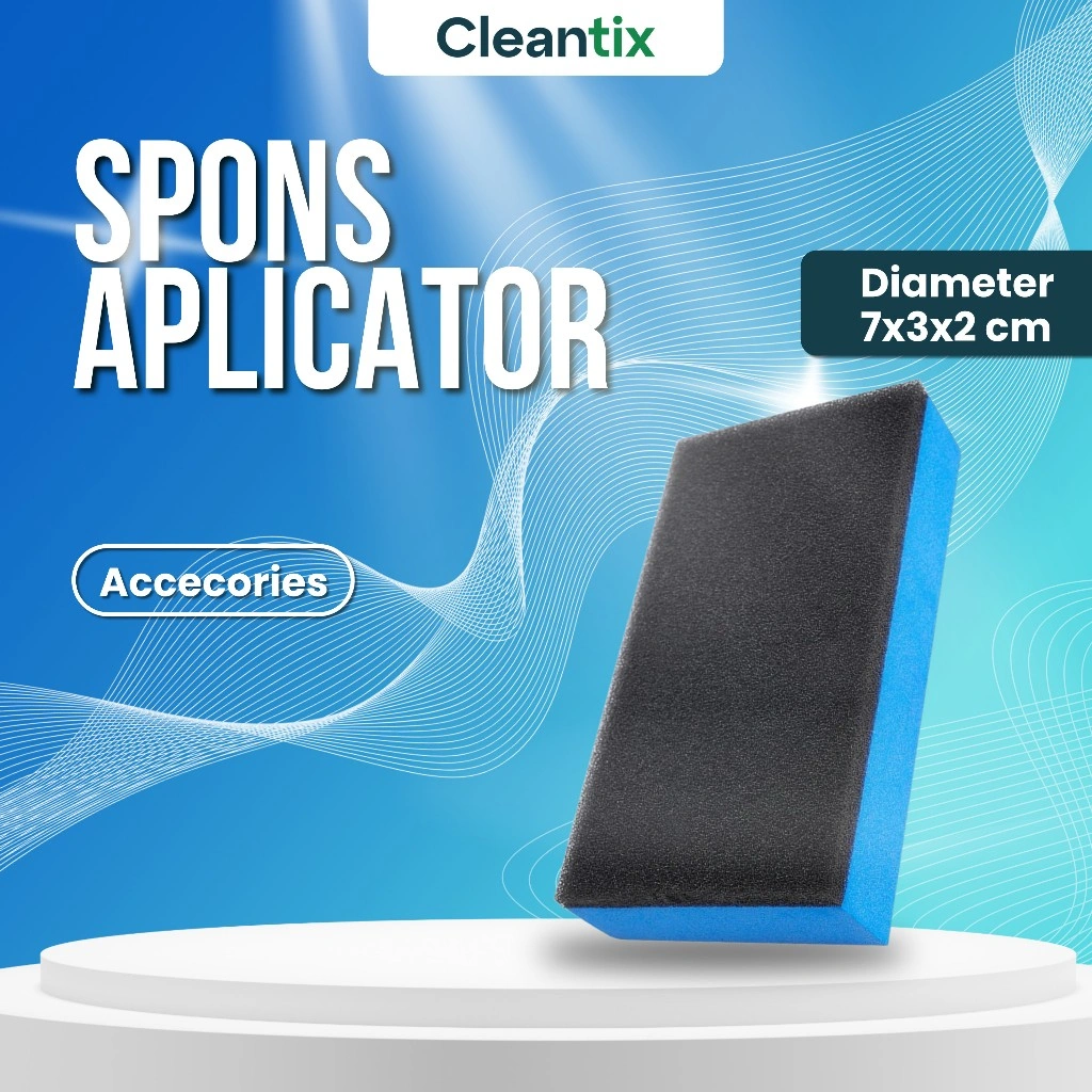 Cleantix Applicator Pad Coating Sealant Pengkilap Body Mobil Motor Busa Auto Detailing Aplikator