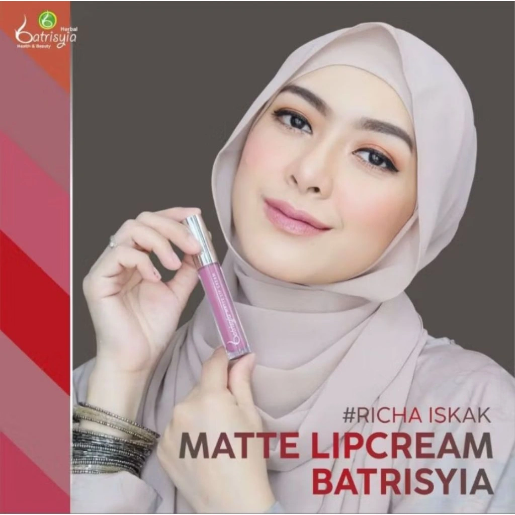 Batrisyia Matte Lip Cream Kemasan Baru | Tutup Putih