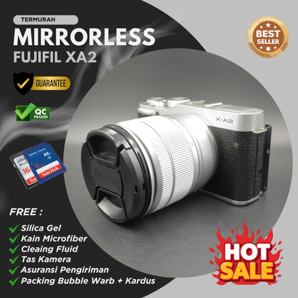 Kamera Mirrorless Fujifilm XA2 WIFI Cocok Buat VLOG MUA atau FOTO PRODUK