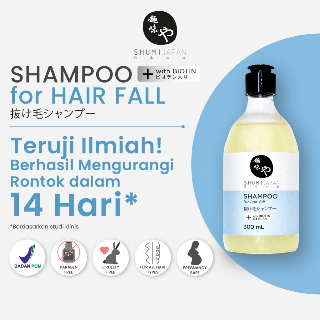 [BPOM] PROMO! SHUMI Japan SHAMPOO for Hair Fall with Biotin 300ml Shampoo / Treatment / Haircare