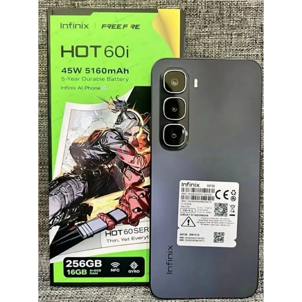 hot 60i 256gb new