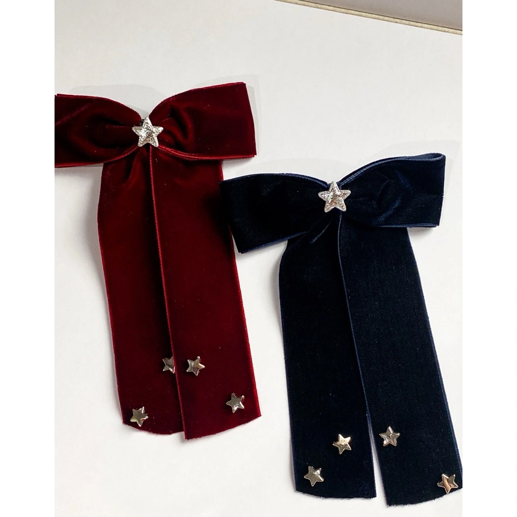 hairclip pita natal | hairclip pita velvet “ Christmas eve velvet bows “