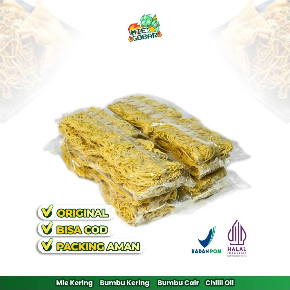 Mie Kering GROSIR - 100 porsi (TANPA BUMBU) | Mie Kering G*coan / W*zzmie / Mie S*tan / Mie K*ber