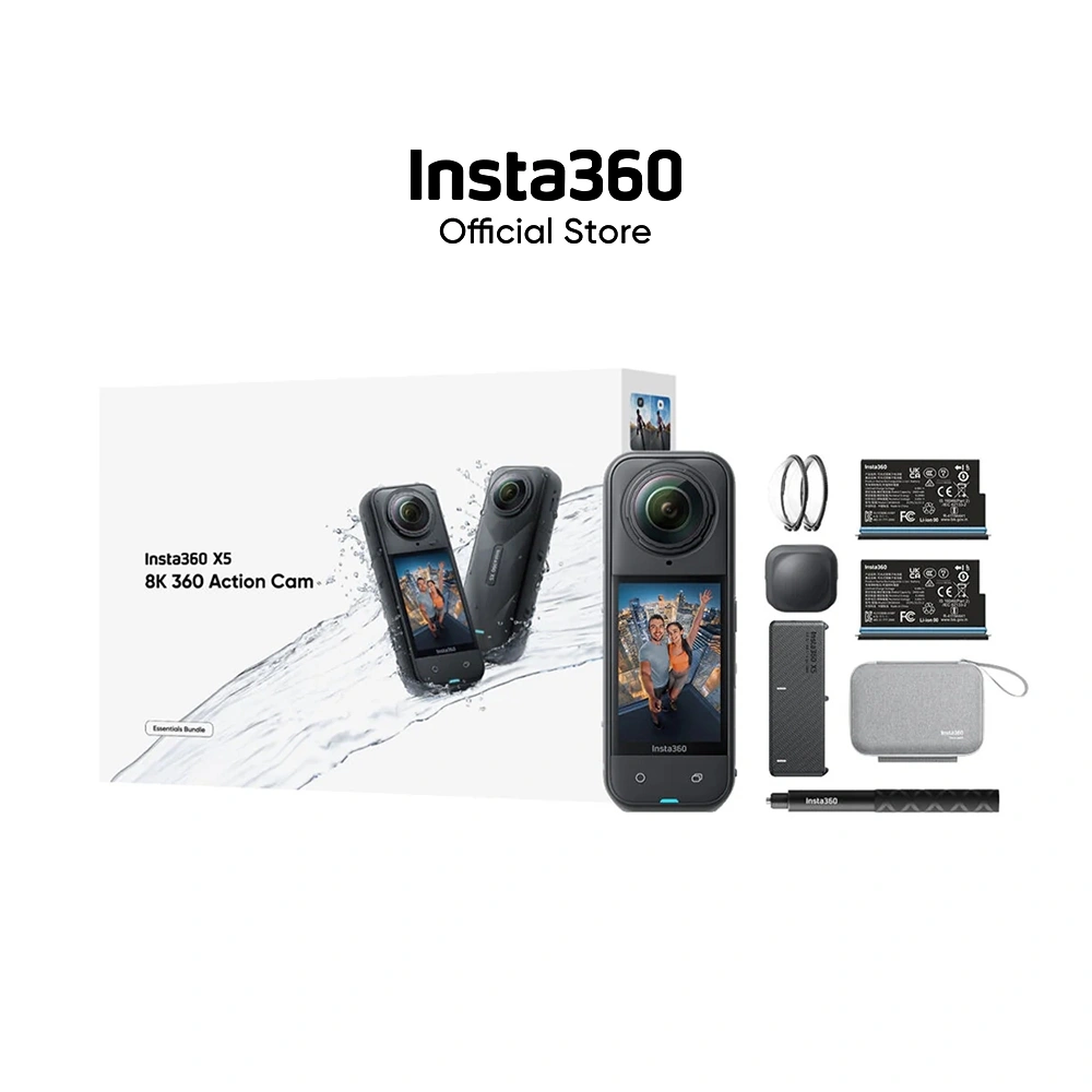 Insta360 X5 Action Camera 360° 8K/ HDR/ Waterproof/ Fast Charging/ Horizon Lock