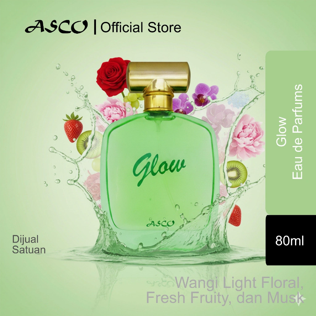 ASCO Glow Eau de Toilette Perfume Halal BPOM Tahan Lama Longlasting