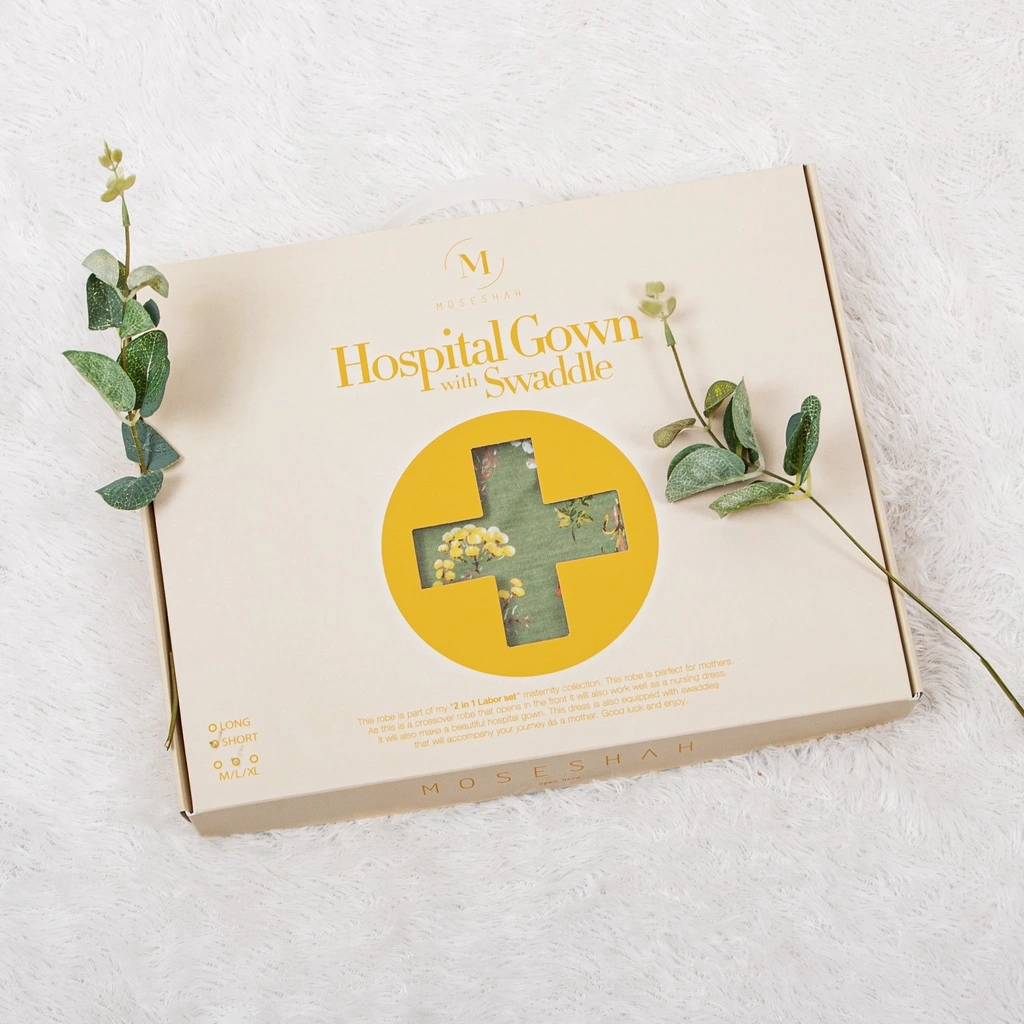 Moseshah Nursing Elina Hospital Gown HG02 Baju Rumah Sakit Baju Hospital Gown