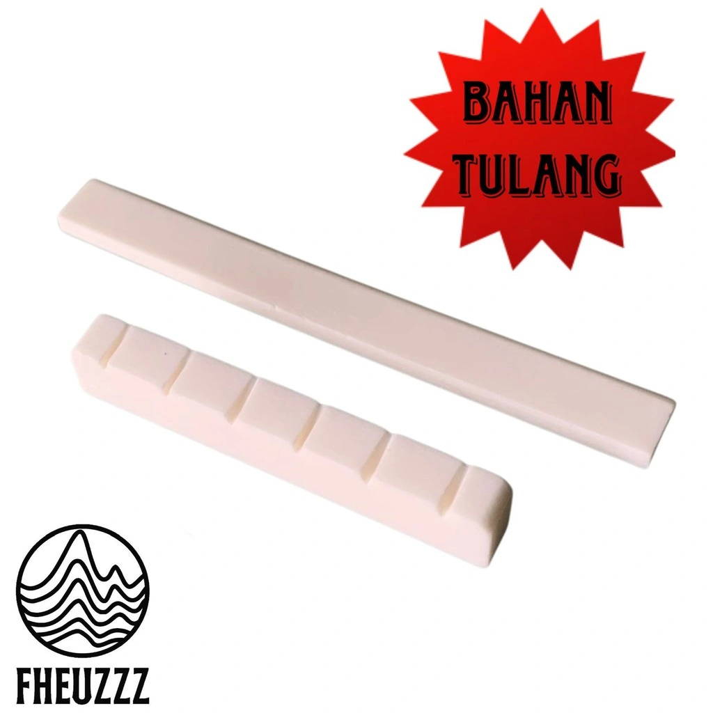 Sadel Saddle Nut Gitar Klasik Classic Nylon Bahan Tulang Asli