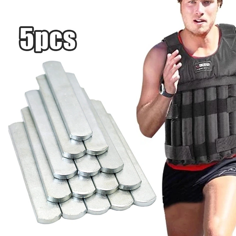 5PCS Besi Pemberat Rompi - Steel Plate Weighted Vest Adjustable untuk Latihan