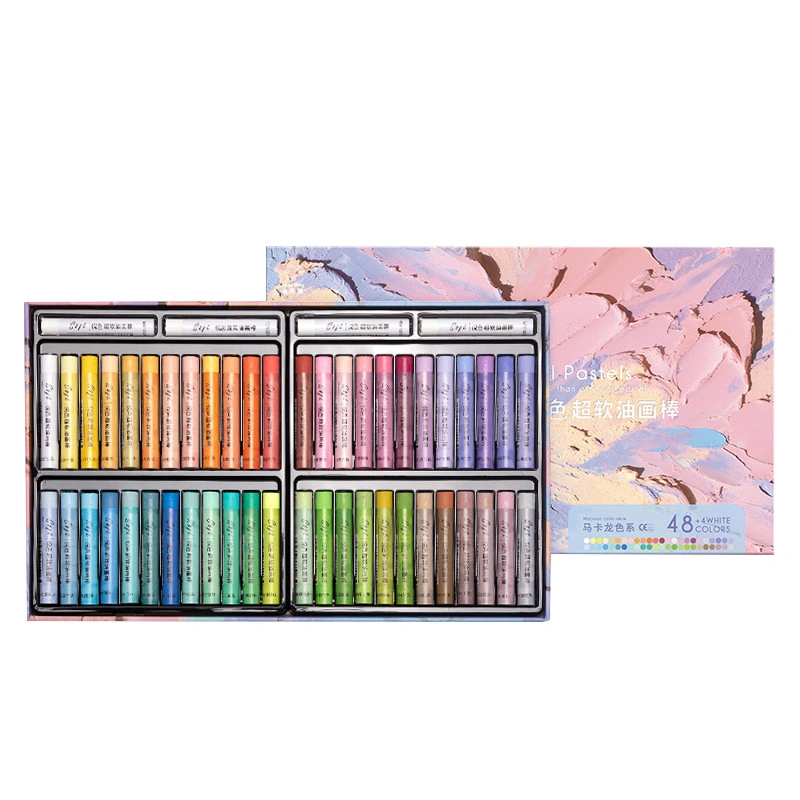 【New Arrivals】48 Warna Krayon Warna Crayon Grasp Crayon Grasp Mata Sedang Silky Crayon Water Soluble Crayon