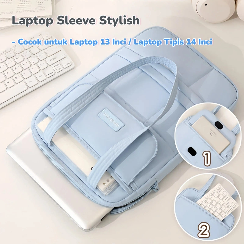 LAVIA Tas Laptop Sleeve Case 14 inch/Laptop Bag/Briefcase/Tablet Bag/Liner Bag/Tas Liner Komputer