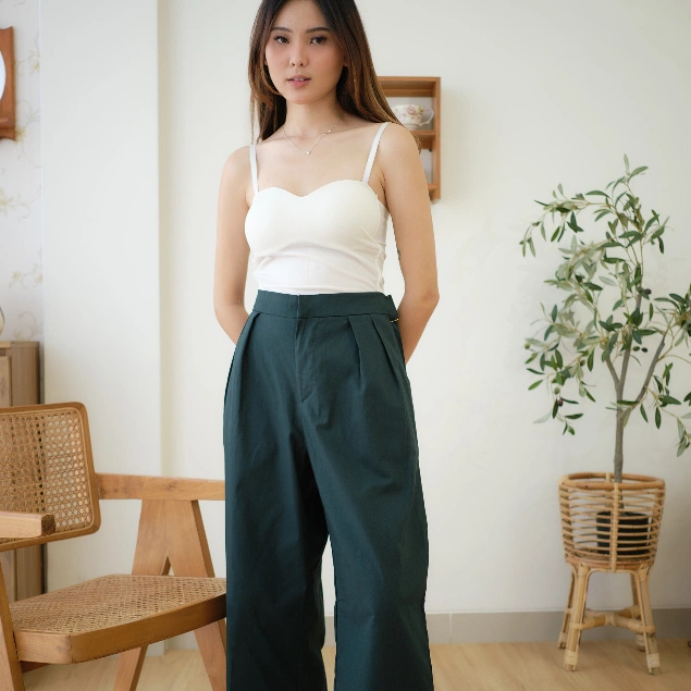 Oota Beachwear Kulot Celana Panjang Wanita Casual Kulot Baggy Fashion Santai Stylish