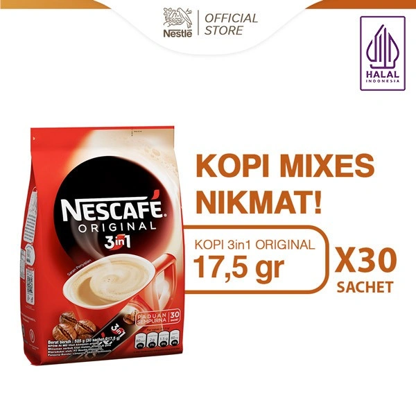 Nescafe Original 3in1 Kopi Instan 17.5gr x 30