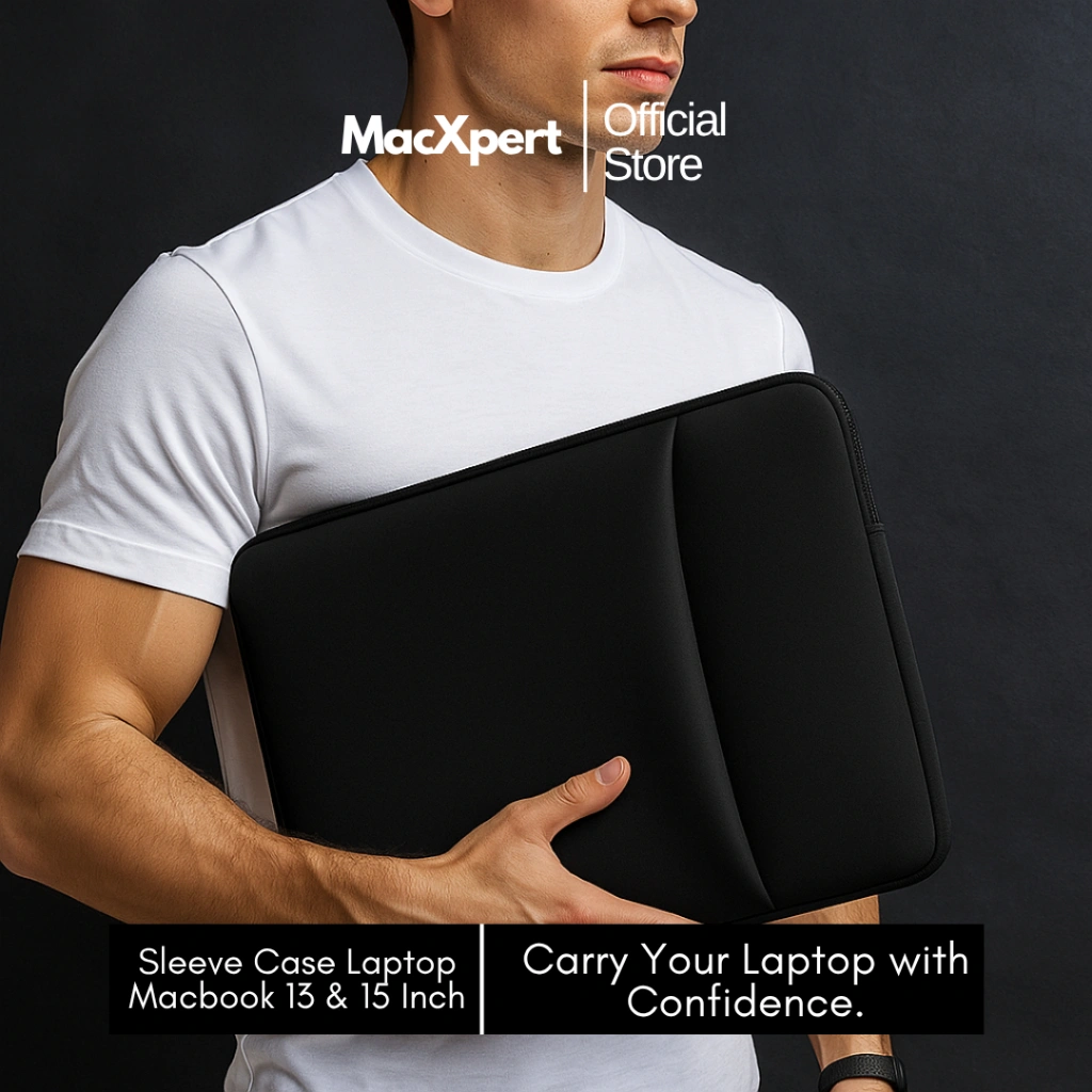 Sleeve Cover Case Tas Laptop Apple for Macbook Air / Pro 13 15 Inch M1 M2 M3 M4 with Ipad & Accessories Space
