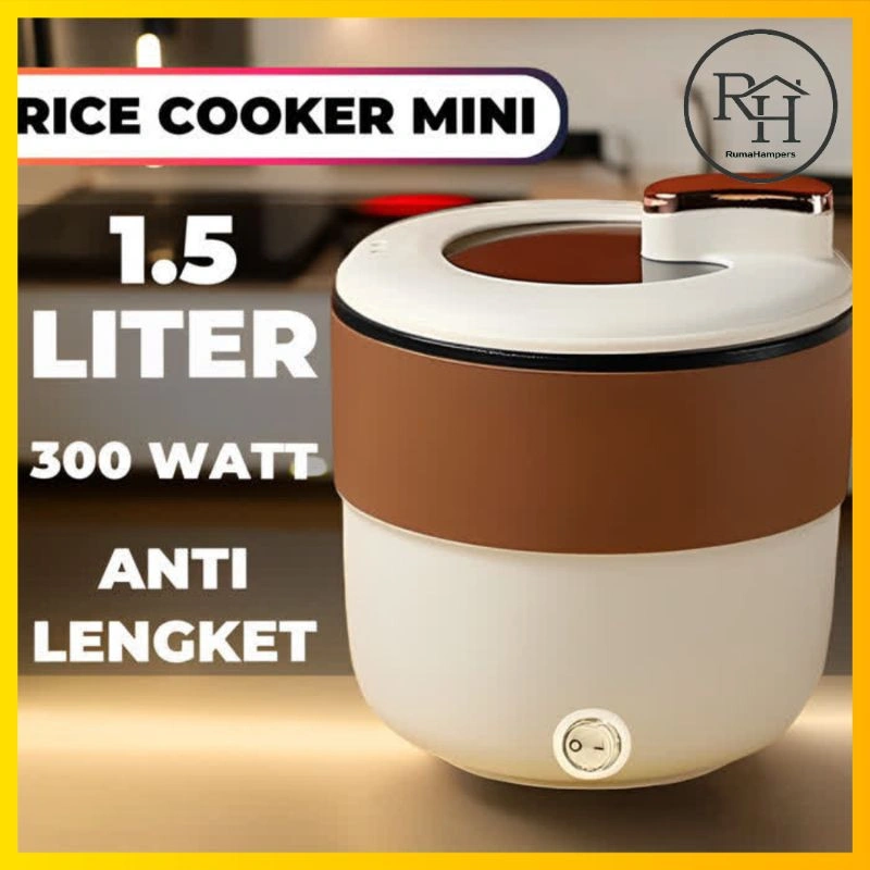 [ RH ] Rice Cooker Mini 1.5 Liter Penanak Nasi Panci Listrik Elektrik Anti Lengket Magicom Multifungsi