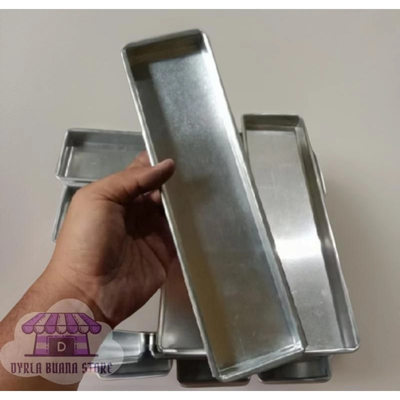Loyang Panjang ukuran 20, 25, 30, 35cm. Lebar 5cm, tinggi 2cm