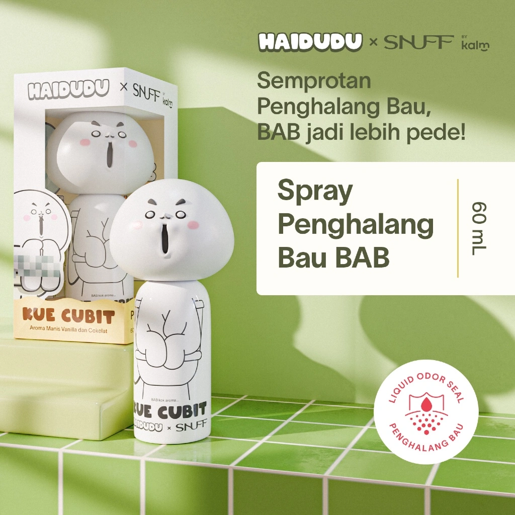 Snuff x HAIDUDU - Kue Cubit - Before-You-Poo Toilet Spray Pengharum Toilet Pra-BAB