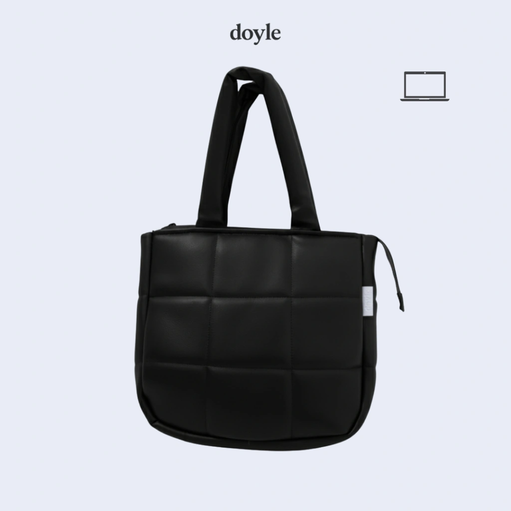 Tas Laptop Puff Tote Bag Unisex, Anti Air, Material Polyester, 14 Inch - Doyle Pilvy