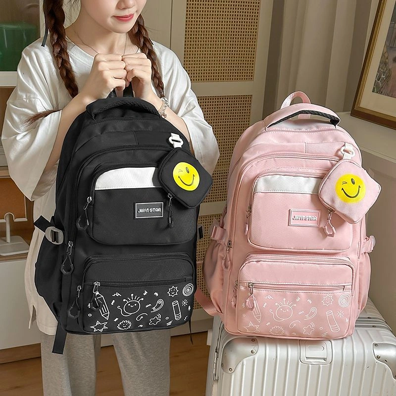 [Ready] LAVIA Tas Ransel Wanita, Backpack Sekolah Anak Perempuan Korean Style Tas Waterproof