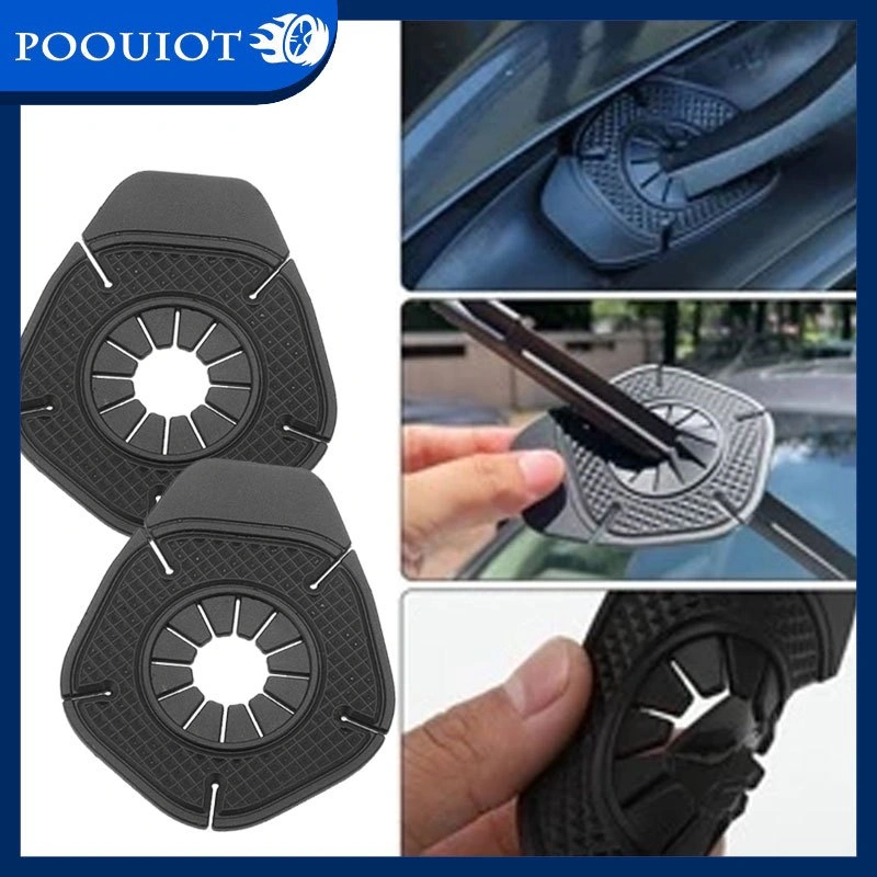 POOU IOT Cover Pelindung Wiper Kaca Depan Mobil / Karet Wiper Penutup Lubang Arm Wiper Anti Debu