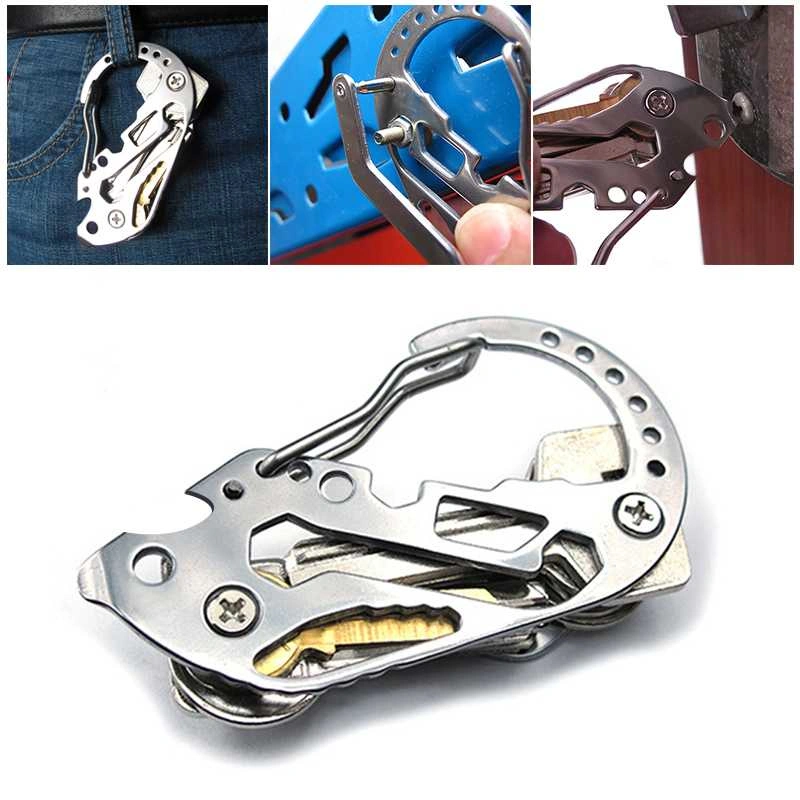 APEN Karabiner Multifungsi 3IN1 Carabiner Gantungan Kunci Pembuka Botol Pembuka Baut