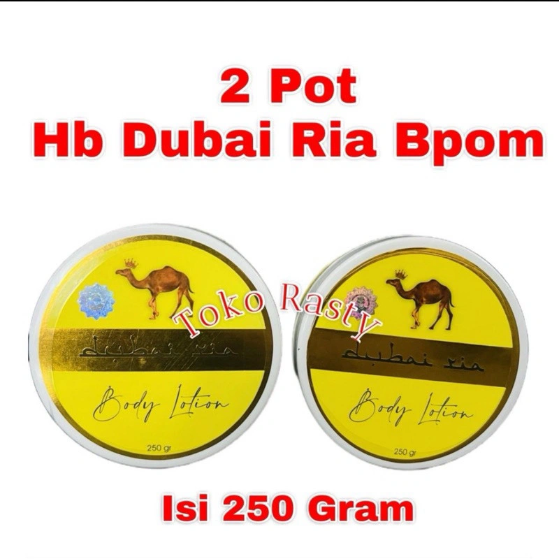 2 POT HB DUBAI RIA BPOM  DOSTING ISI 250 GRAM