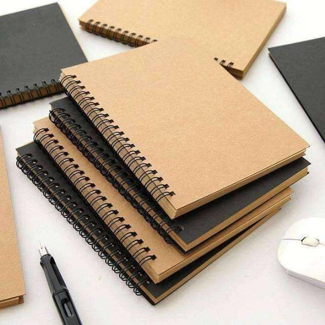 SKETCHBOOK / isi 100 halaman/ BUKU SKETSA / BUKU GAMBAR A6 / SKETCH BOOK / 100 SHEET / COVER VINTAGE