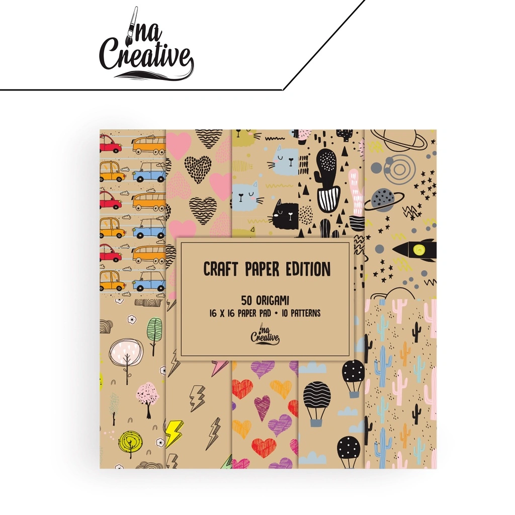 Ina Creative Kertas Lipat Fancy 16x16cm Origami Craft