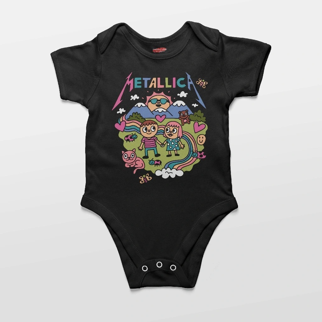 Baju Jumper Bayi Motif Band METALLICA Baby Onesie