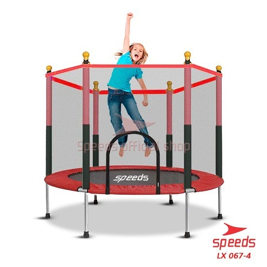 SPEEDS Trampoline Trampolin Speeds 55" 140cm Lompat Trampolin Jump Matras Fitness 067-4