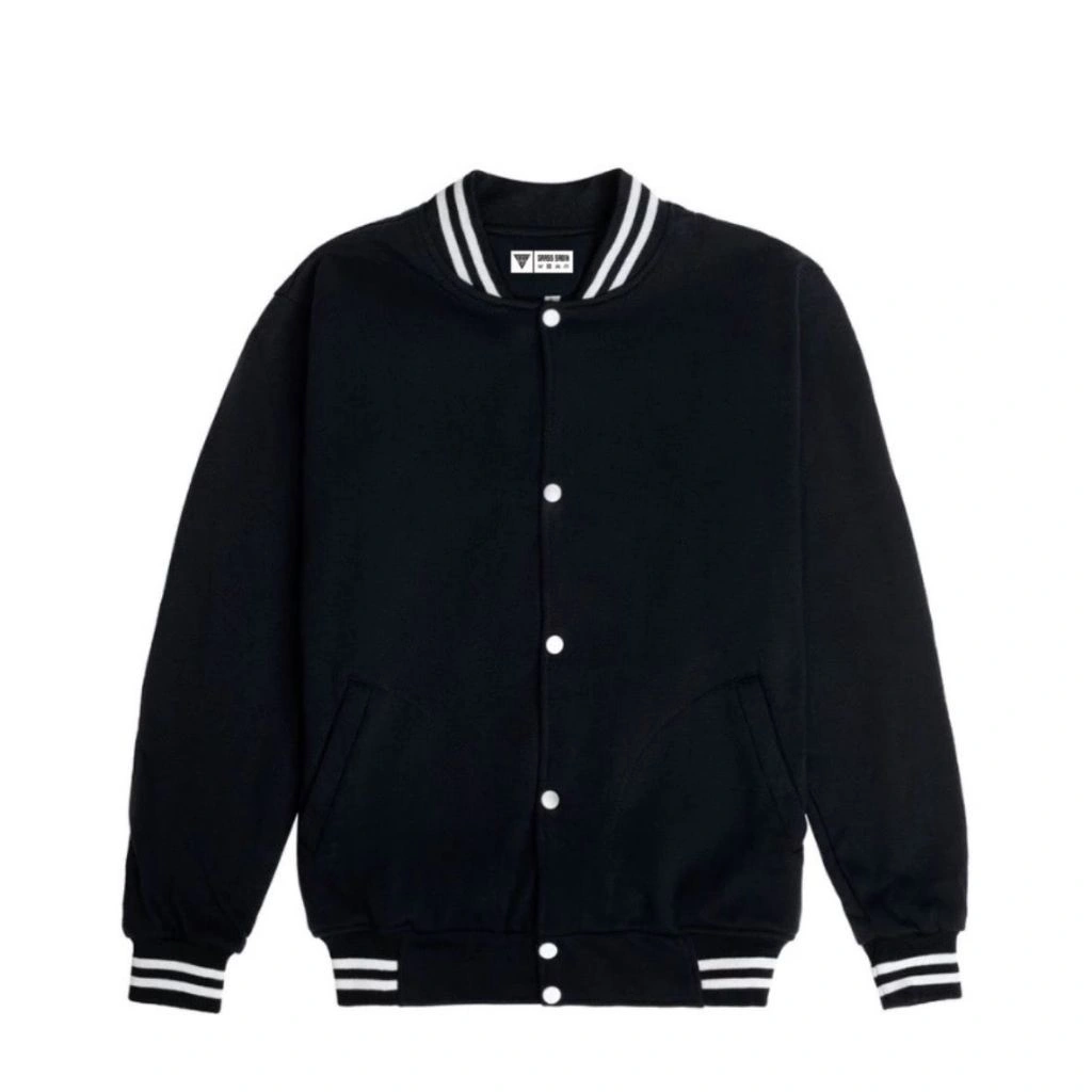 Grass Sabik - Jaket Varsity Kancing Polosan Jaket Baseball Premium Unisex Jaket Terbaru Jaket Kerja