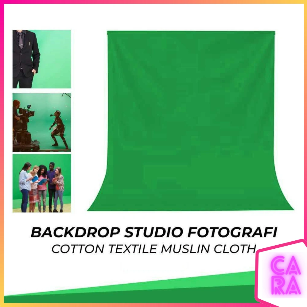 Kain Background Foto Studio Green Screen Youtuber Kit Backdrop