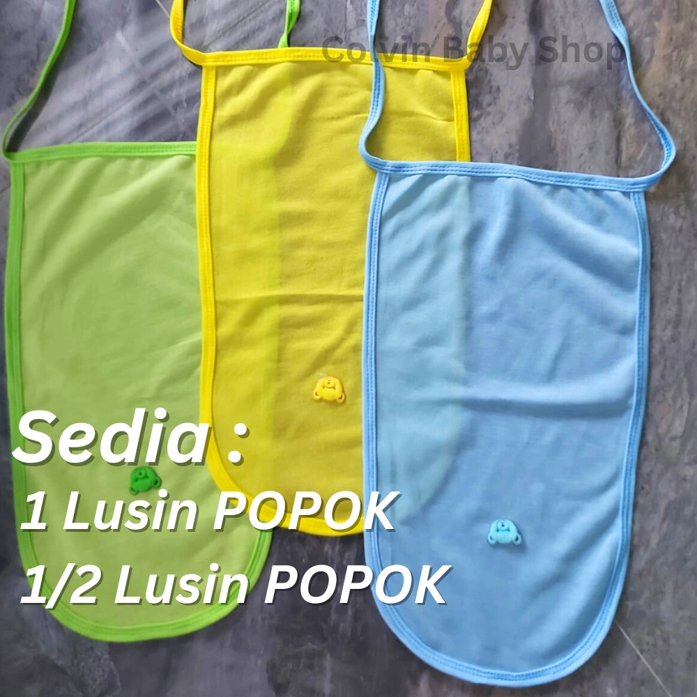 1 Lusin (12 PCS) / 1/2 Lusin (6 pcs) | Popok Bayi Model Tali Polos Warna