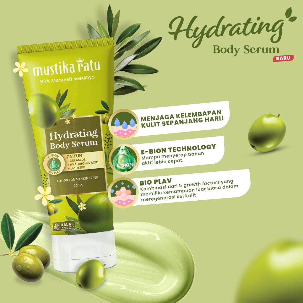 Mustika Ratu Hydrating Zaitun Body Serum 200m