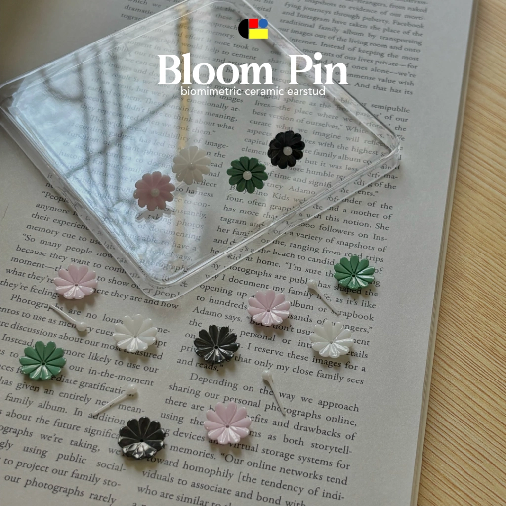 Bloom Pin - Ring Tindik Anting Anti Alergi Keramik Biomimetic Ring Hidung Hoop Ceramic Lingkar Bibir Earring Alis Earstud Anti Infeksi