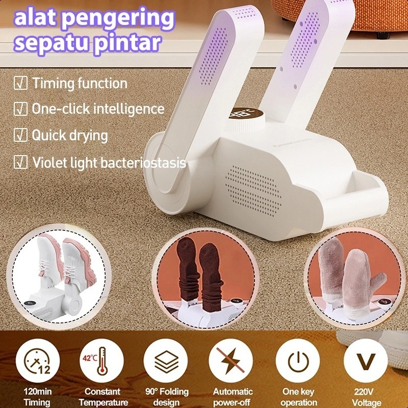 Pengering Sepatu Elektrik Shoe Dryer 200W 220V Perawatan Pemanas Shoes Dryer Penghilang Bau Sepatu