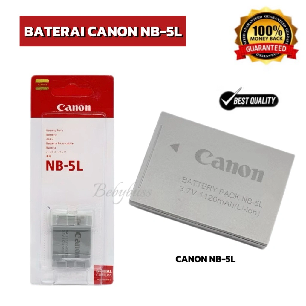 Baterai Canon battery nb-5l batre for kamera digital ixus 800 is baterai ixus 850 860 900 is Sx200 Sx210 Sx230