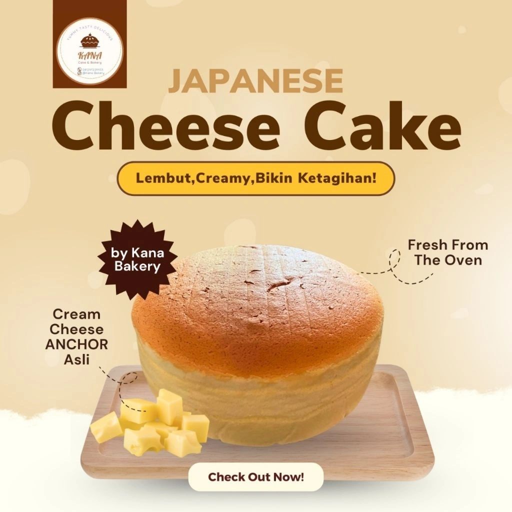 Cake Japanese Cheese Cake By Kana Bakery