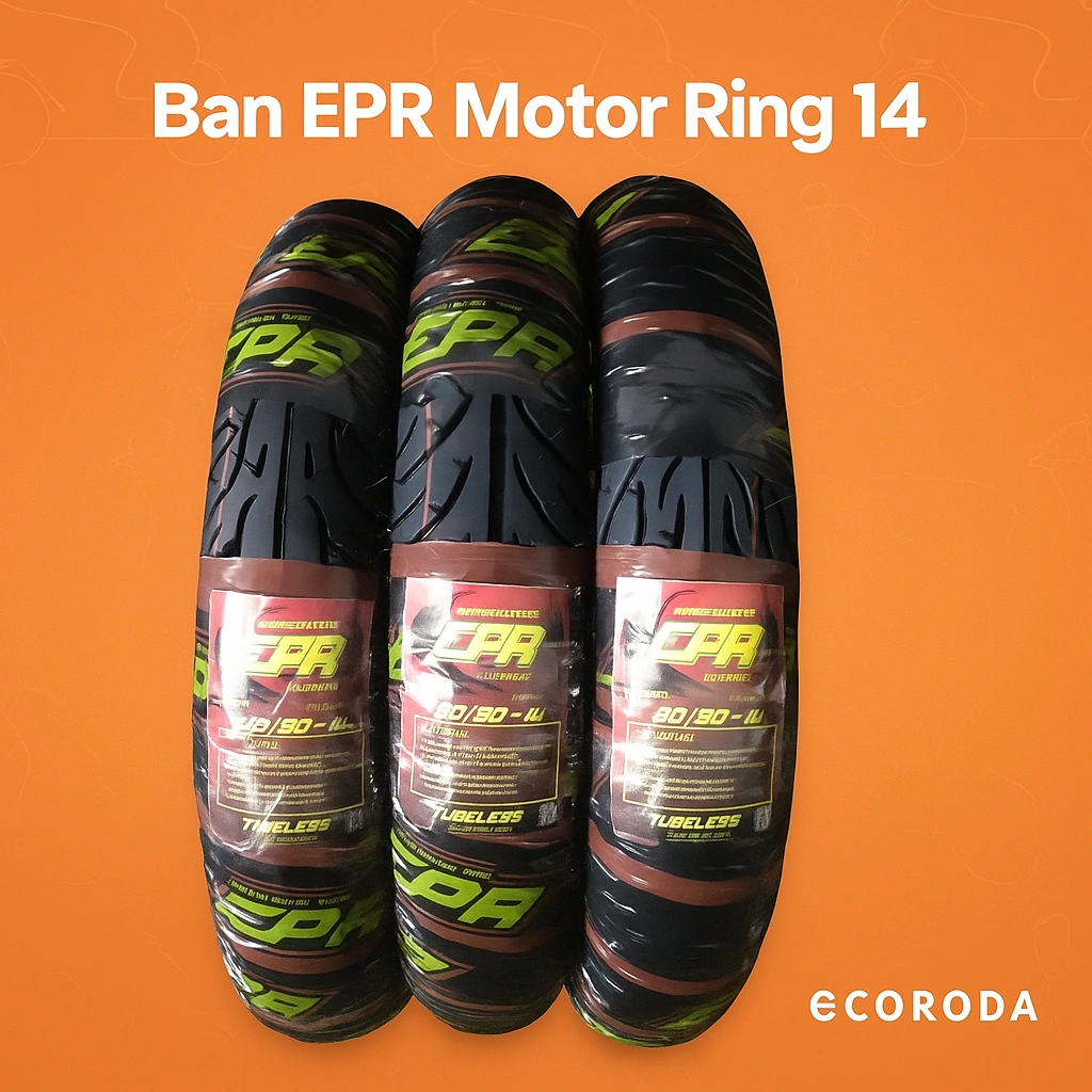 Ban Ring 14 Sepasang 80/90 90/90 tubeless Motor Matic Mio Beat Depan Belakang Fullpress 0608253s
