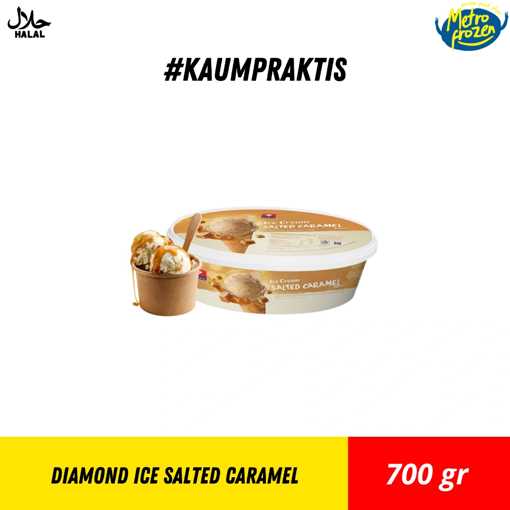 Diamond Ice Cream Salted Caramel 700ml