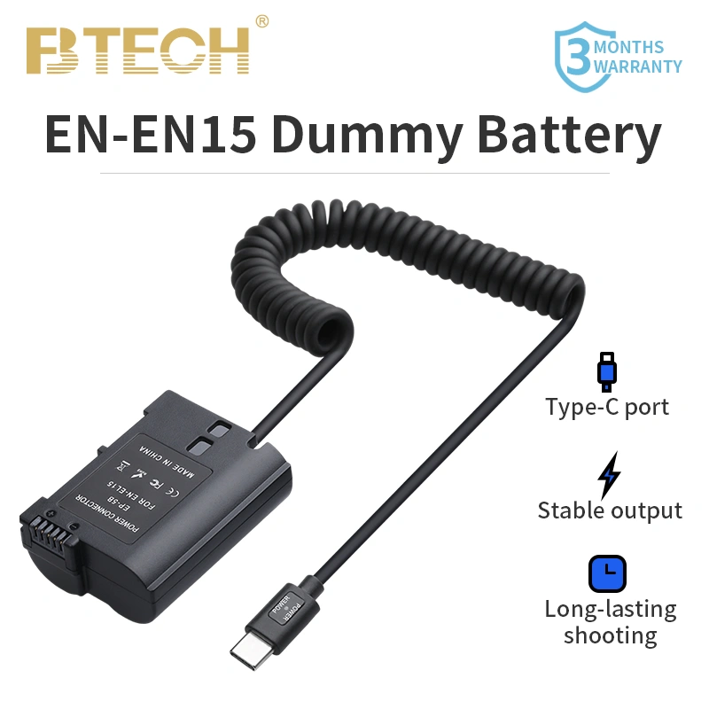 FB EN EL15 Type C Dummy Battery for Nikon D7000, D7100, D800, D800E, D600, D610, D810, D7200, V1 DSLR
