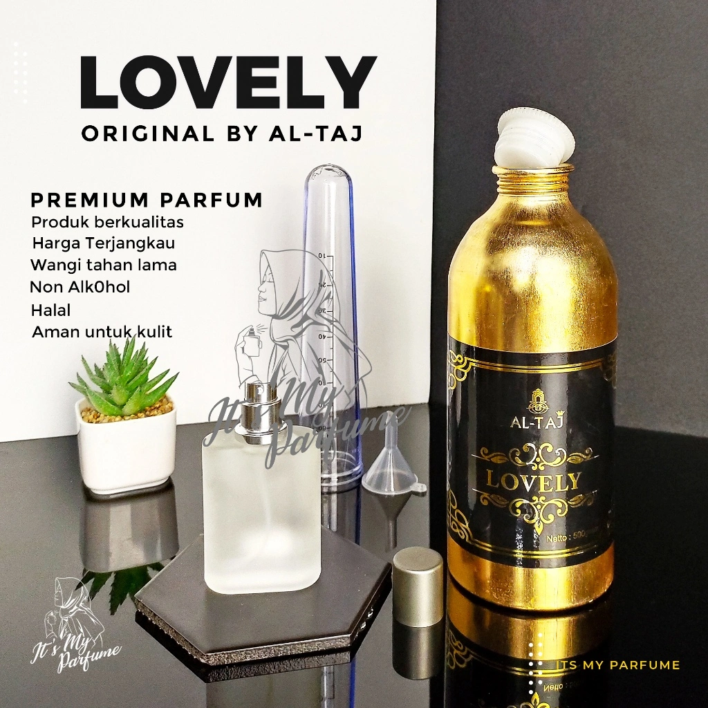 PARFUM LOVELY TAHAN LAMA NON ALKOHOL 100 ML BY ALTAJ