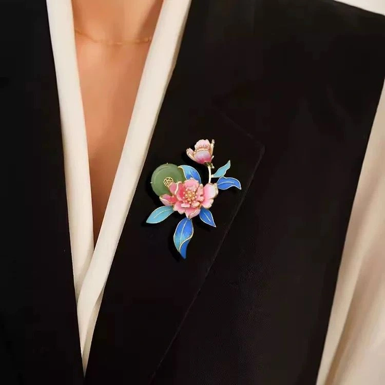 BR20 - BROSS FLOWERS RAINBOW ELEGANT SIMPLE BROSS HIJAB BROSS KEBAYA BROSS KERAH