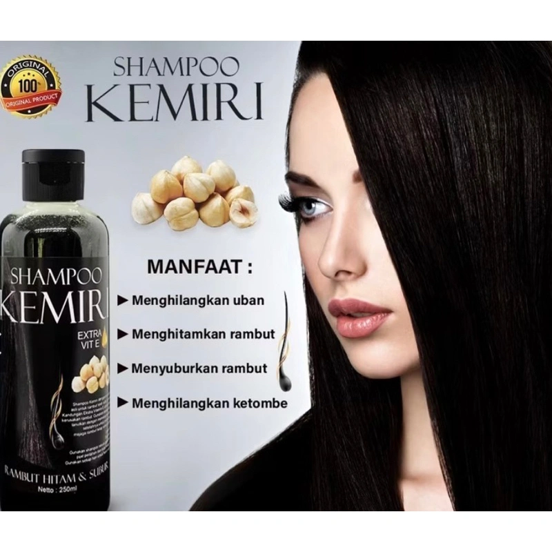 Shampoo Kemiri 60ml 100ml COD Mengatasi Rontok Penghitam uban Hair Treatment Pemanjang Rambut Penghilang Uban Anti Hair Fall Menyuburkan Melebatkan Anti Ketombe Melembutkan Menguatkan Akar Rambut Untuk Pria dan Wanita Murah COD