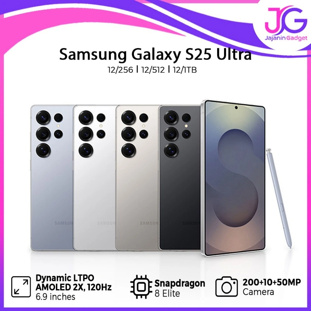Samsung Galaxy S25 Ultra 12/256GB/12/512GB Garansi Resmi Indonesia